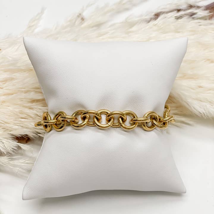 Pulseira Londyn em Aço Inoxidável 18k Banhado a Ouro por atacado de Idlewild Everyday