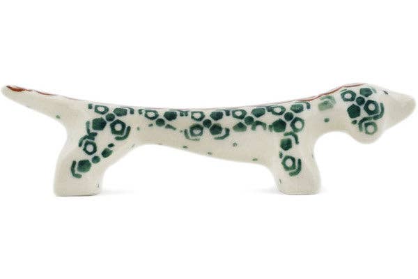 Polmedia Polish Pottery - Wholesale Spoon Rest - Chopstick Rest, Knife Rest 5" Grecian Sea Theme3