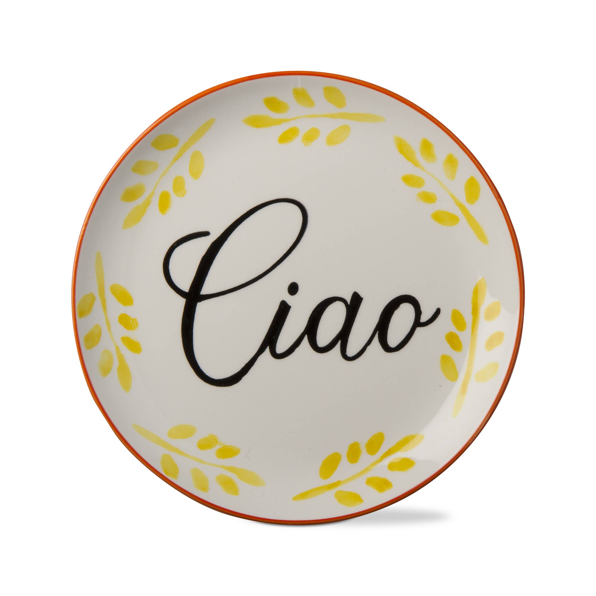 tag - Wholesale Appetizer Serveware - Dolce Vita Ciao App Plate Yellow Multi Earthenware Spring0