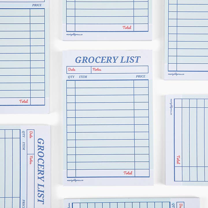 Marigold Press - Wholesale Notepad - Guest Check Notepad Grocery ListÂ