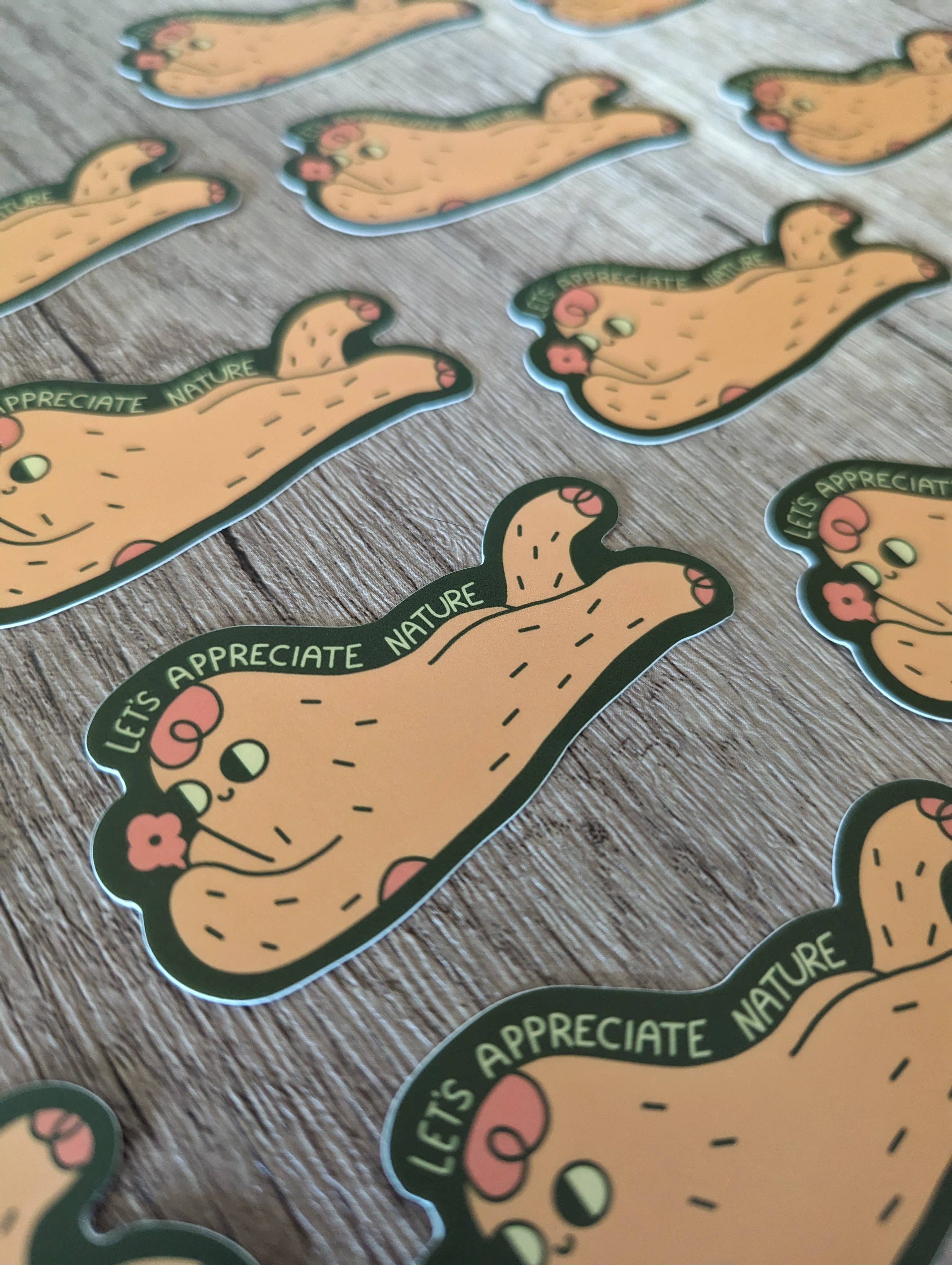 Sadsquatch – Großhandel Aufkleber – Lass uns die Natur genießen - Vinylaufkleber Bigfoot Sasquatch Cryptid2