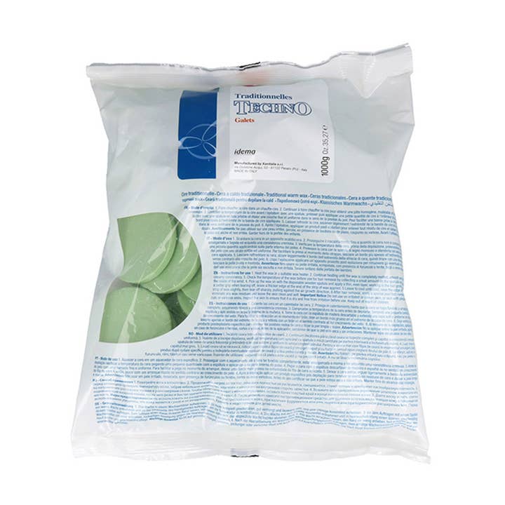 SUBLIME BEAUTY WHOLESALER SL - Wholesale Hair Styling Gel/Mousse - Idema Discos Hot Wax Green Tea 1 kg.0