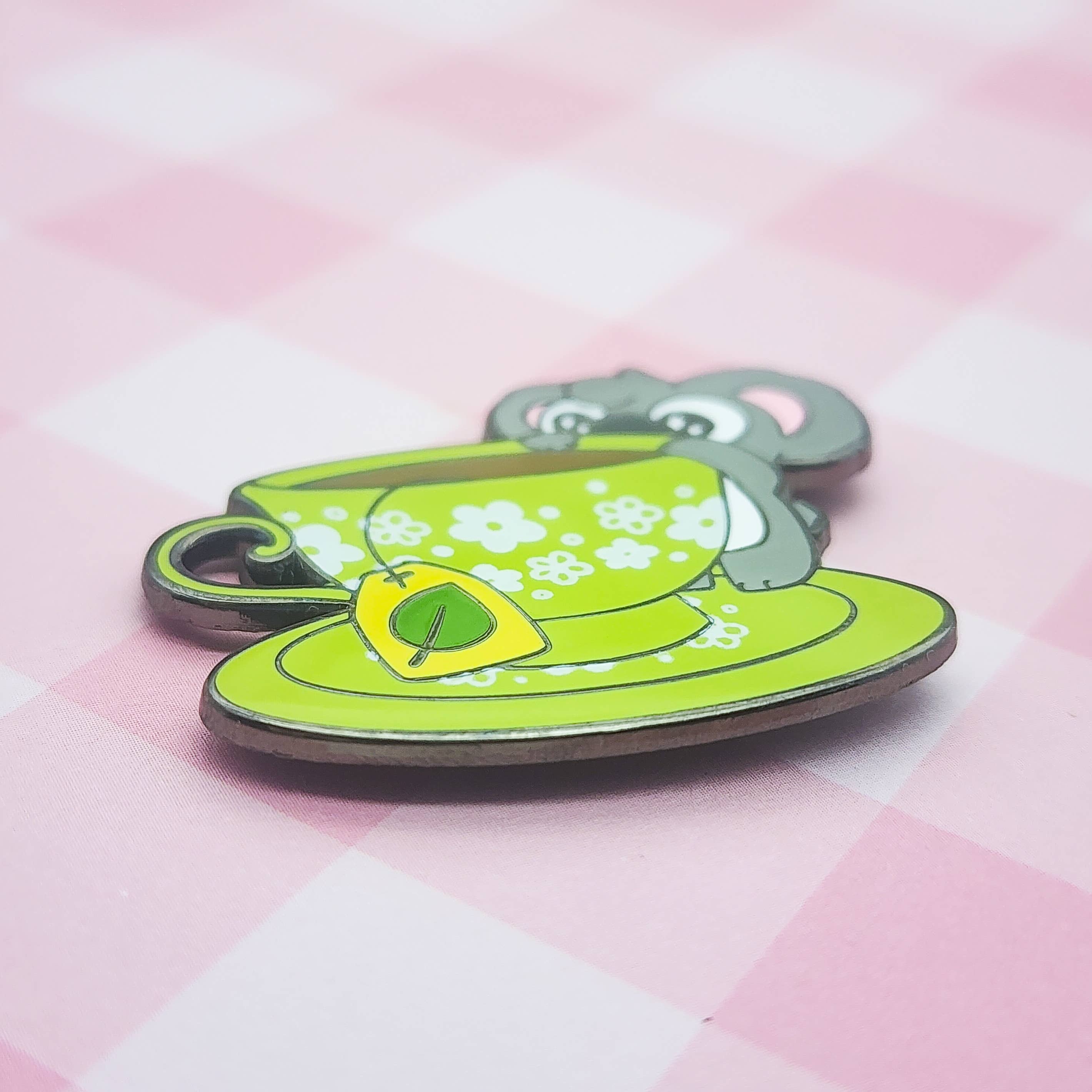 Toku Arts - Wholesale Lapel Pin/Button - Koala Tea Enamel Pin2