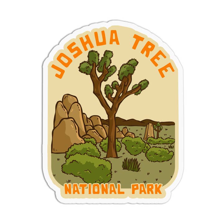 Autocollants imperméables en vinyle California Sticker Joshua Tree pour la vente par Girls Printing House