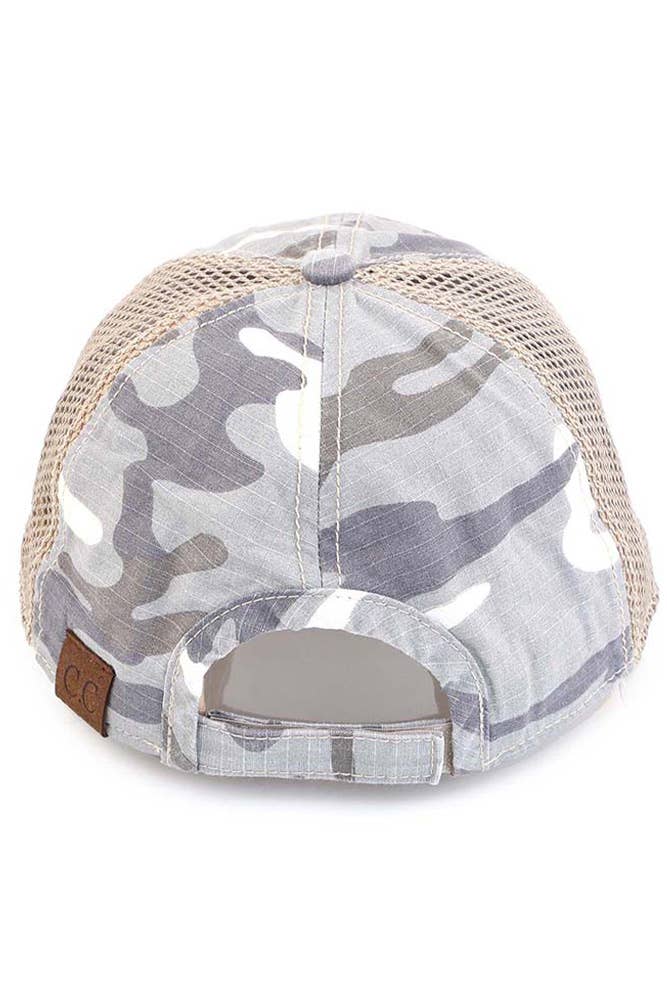 Hana - Vente Casquette de baseball – femme - Casquette de baseball Camo brodée avec drapeau américain C.C5