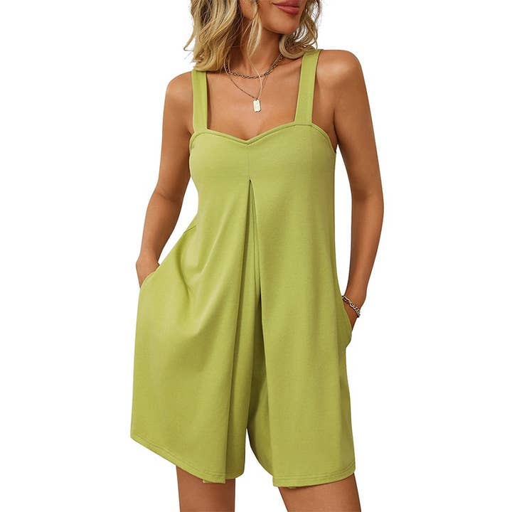 Summer Sexy Loose Casual Outdoor Sling Romper for wholesale by Paperdoll