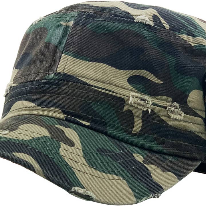 KBETHOS - Wholesale Baseball Cap - Unisex - Distressed Army Cadet (Fitted)5