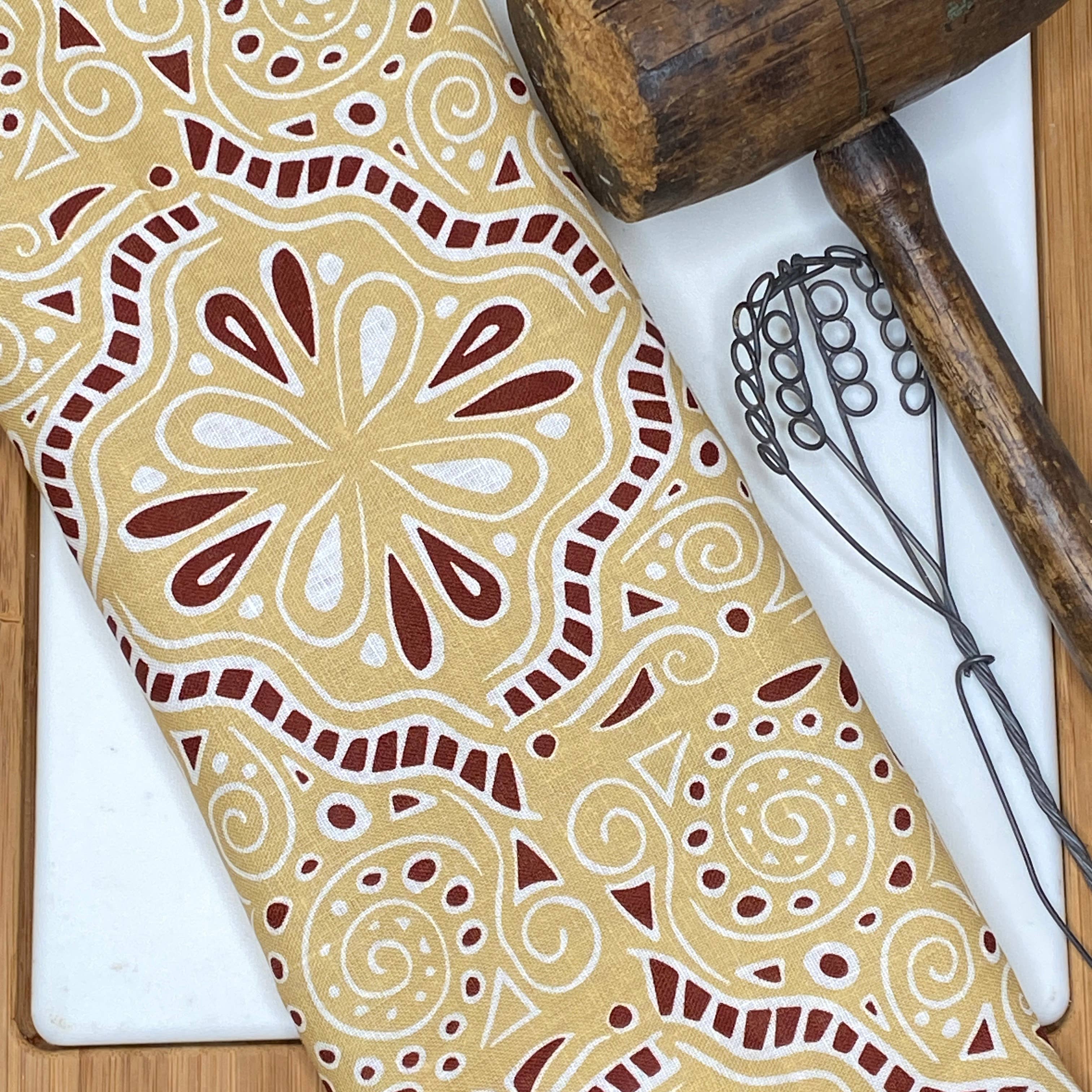 Cher the Fire - Wholesale Tea Towel - Tea Towel - Southwest Hacienda Verano linen towel and napkin3