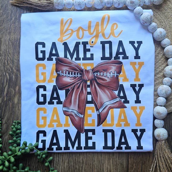 CUSTOM Game Day Football for wholesale by Retro Raccoon Creations