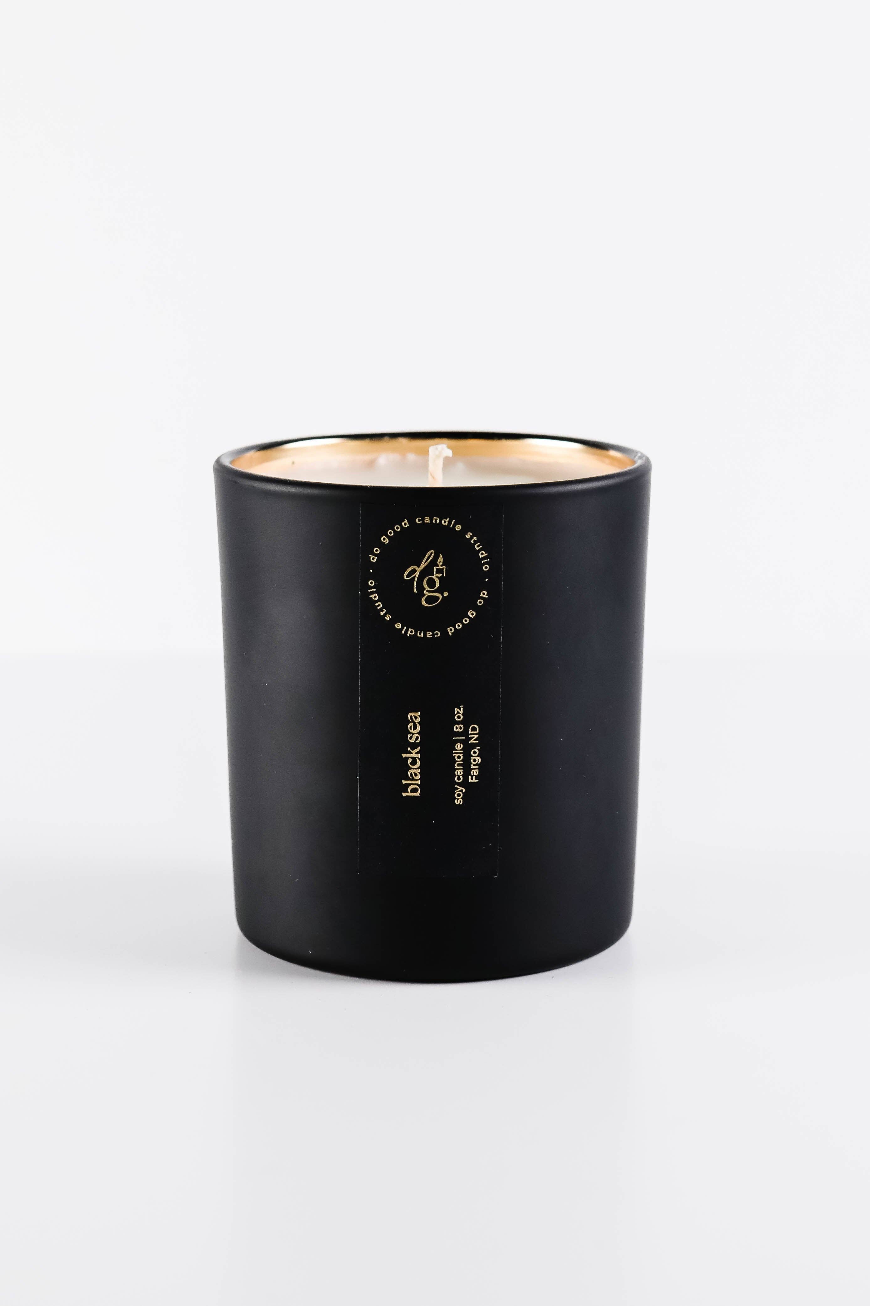 Do Good Candle Studio - Wholesale Jar/Filled Candle - Black Sea  | Signature Black |Non-Toxic Soy Candle1