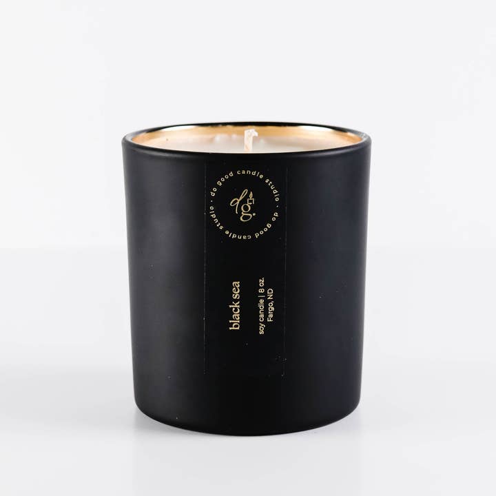 Do Good Candle Studio - Wholesale Jar/Filled Candle - Black Sea | Signature Black |Non-Toxic Soy Candle1