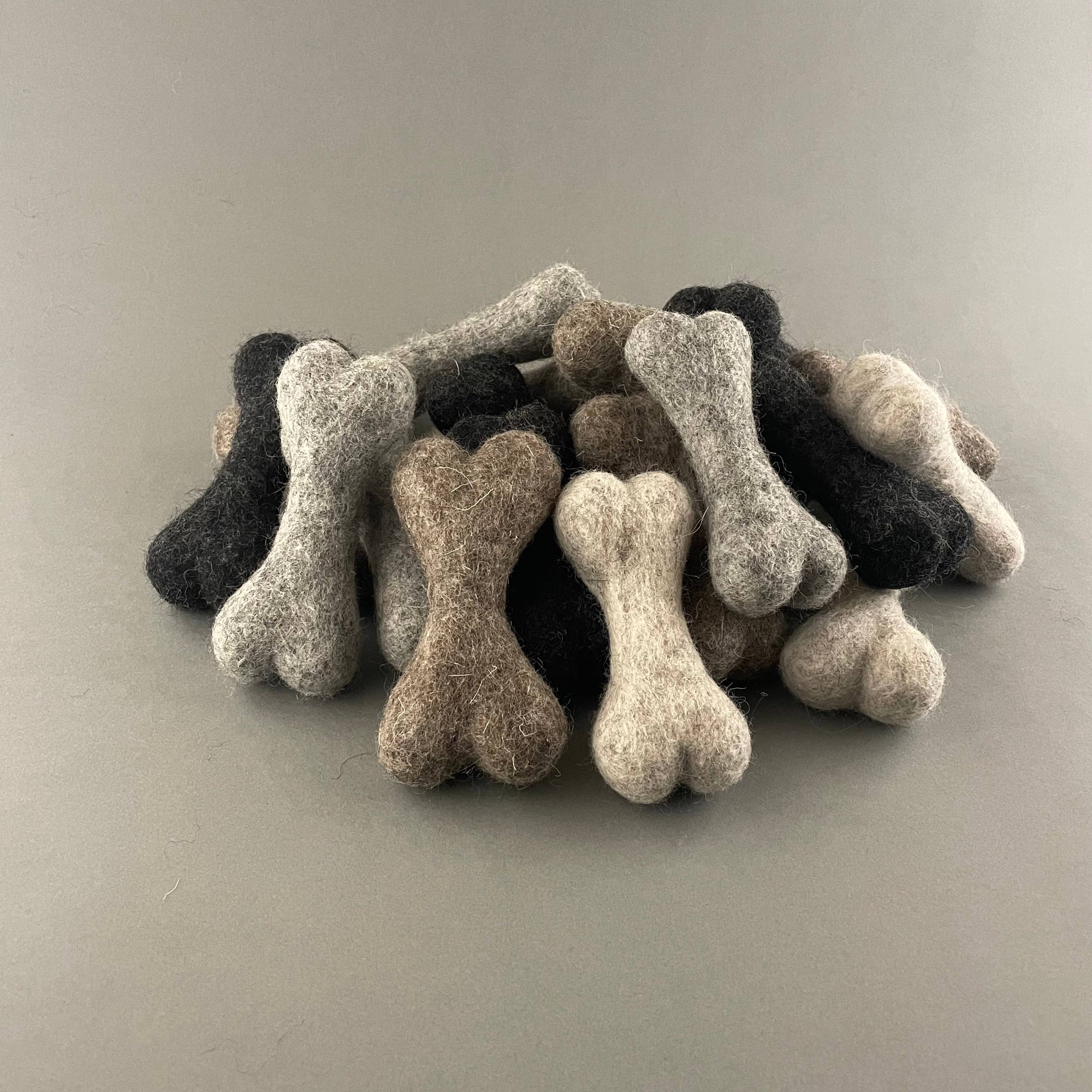 Pawsome Pet Toys - Wholesale Pet Toy - Dog - Small dog toy, Handmade wool bone for dogs, ONE PIECE1