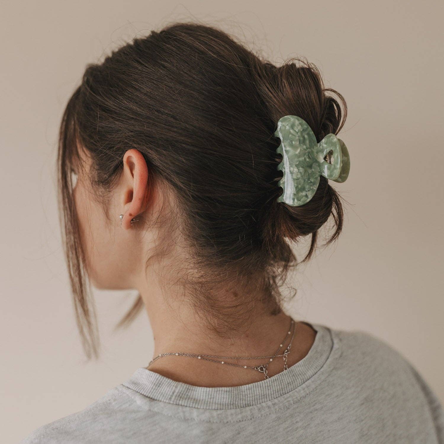 Eulenschnitt - Wholesale Hair Clip - Women's - Large Heart Jade Hair Clip (PU = 10 pcs)3