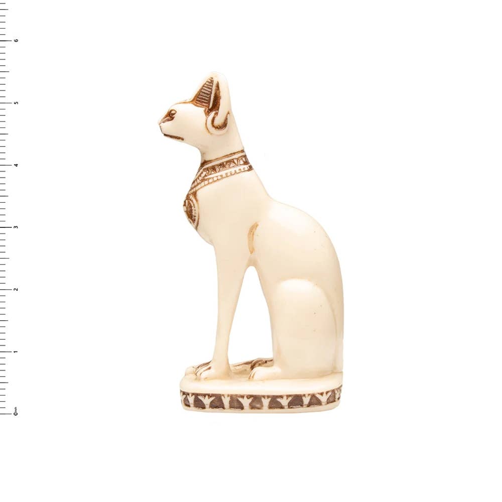 Discoveries, Inc. – Estatueta decorativa por atacado – Estátuas da Deusa Bastet - Gato Branco - Deusa Egípcia20