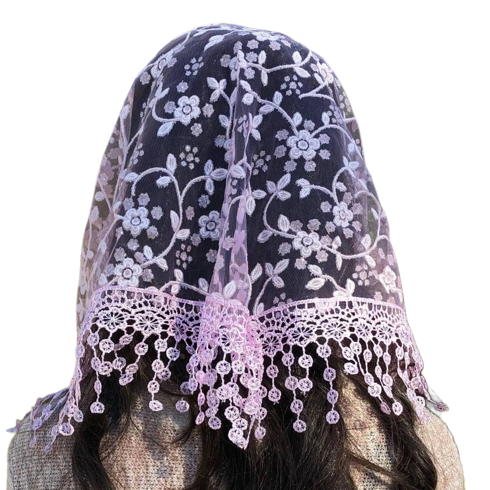 Oremus Mercy – Großhandel Schleier – Damen – Schleier ~ Kirschblüte - ROSA2