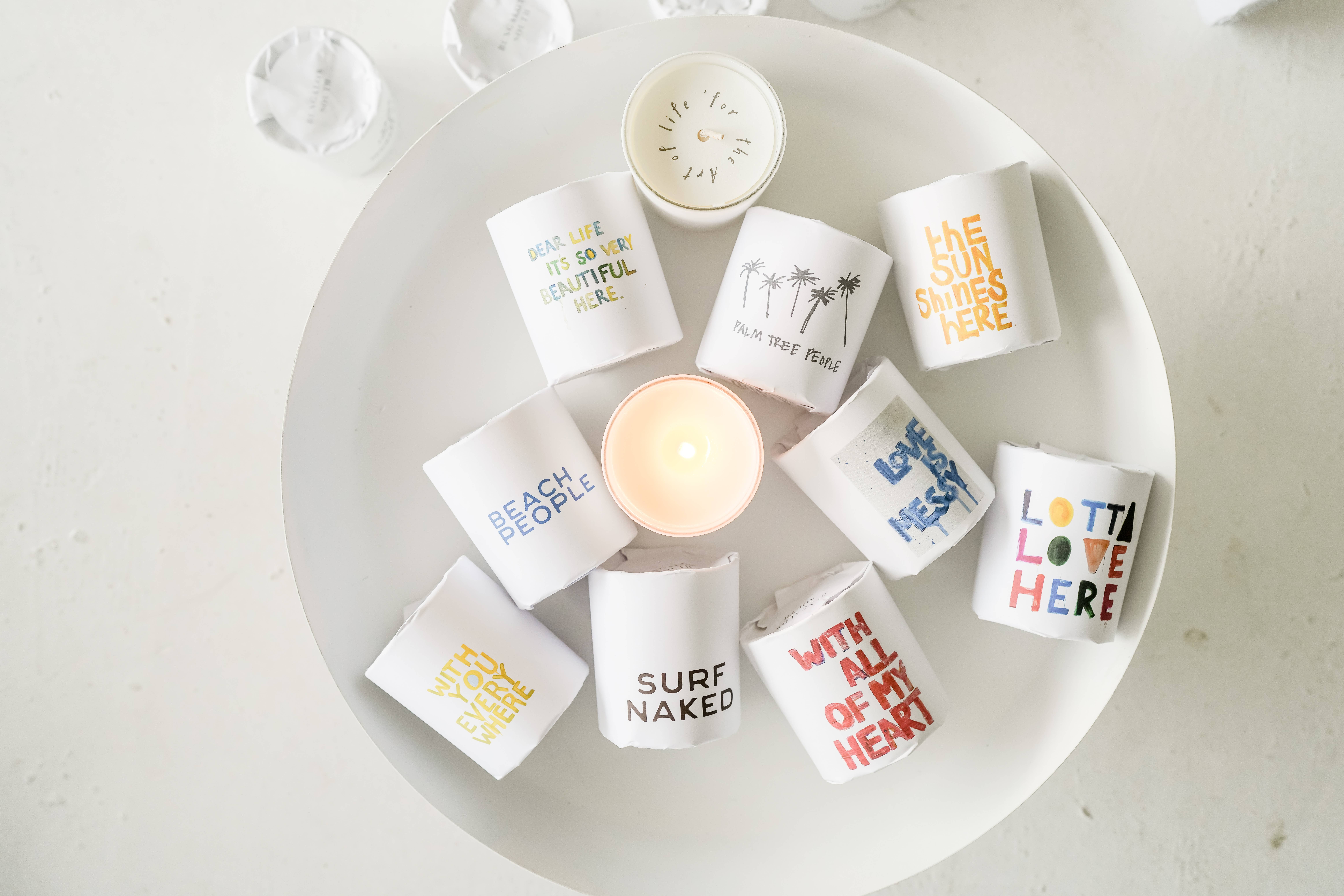 Bungalow South - Wholesale Jar/Filled Candle - "Surf Naked" 10 oz Soy Candle4