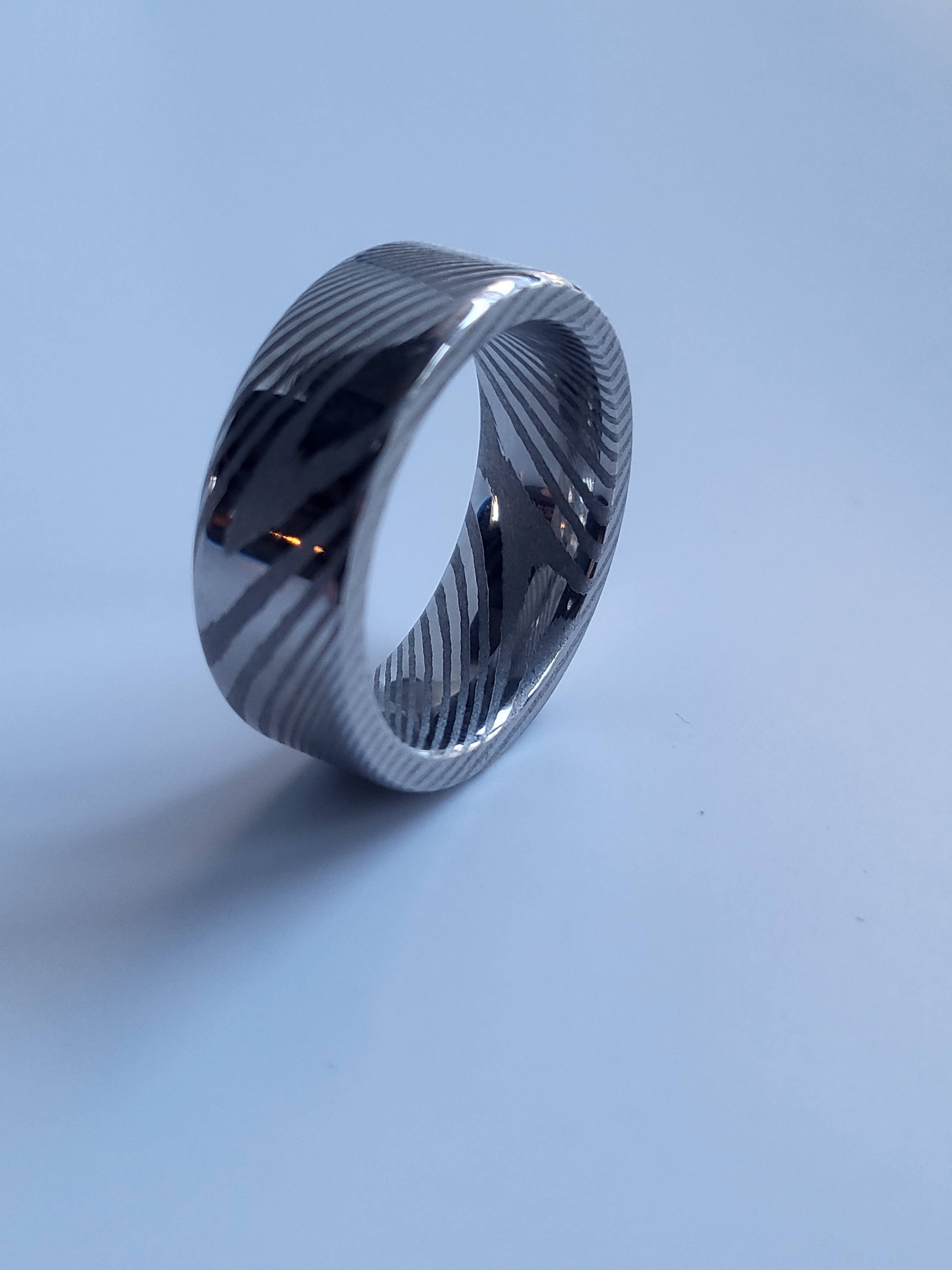 Natural Evolution Design - Wholesale Band/Stacked Ring - Damascus Steel Ring6