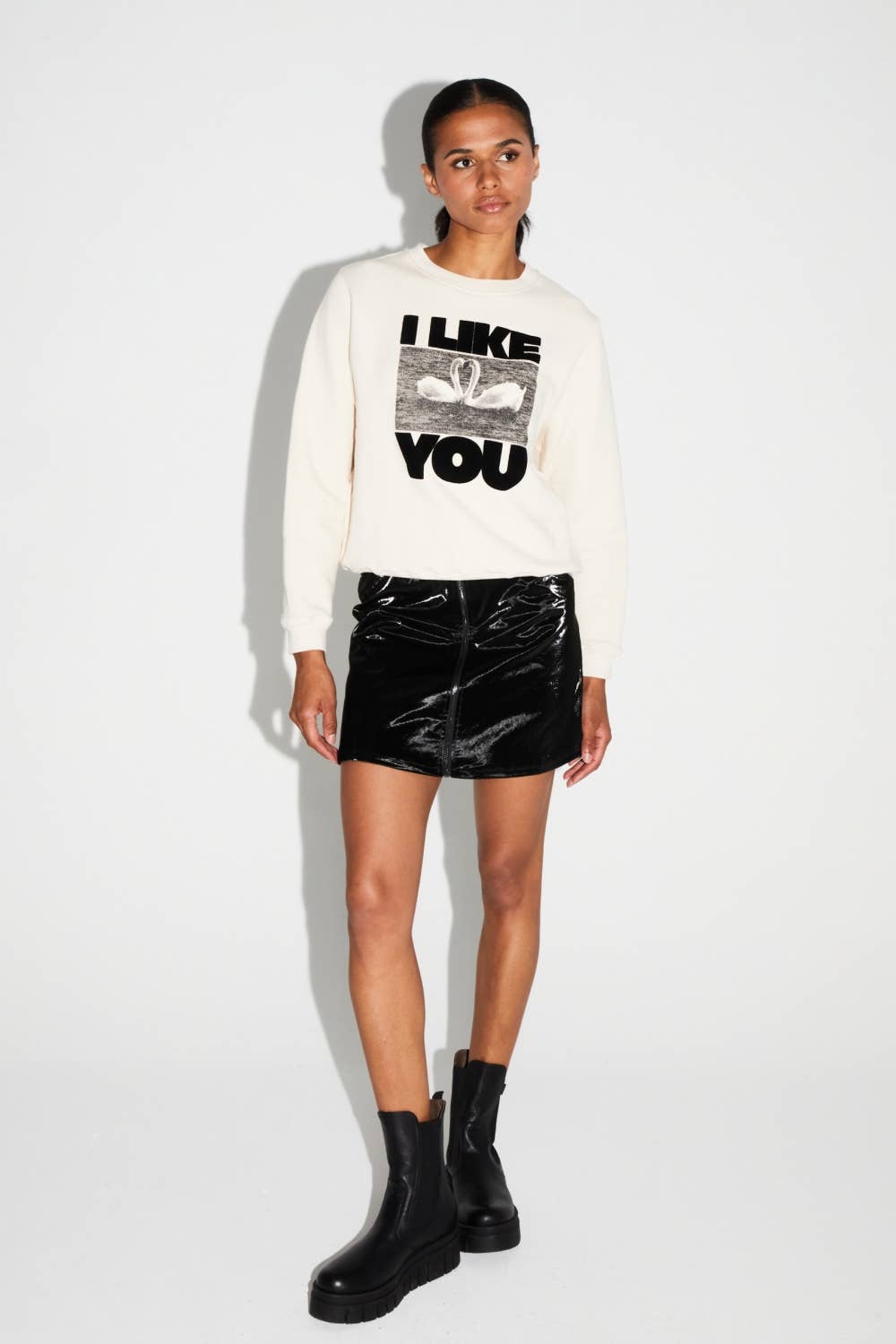 IMPREVU - Wholesale Sweatshirt - Women's - Eddie I Like You sweatshirt made in Portugal