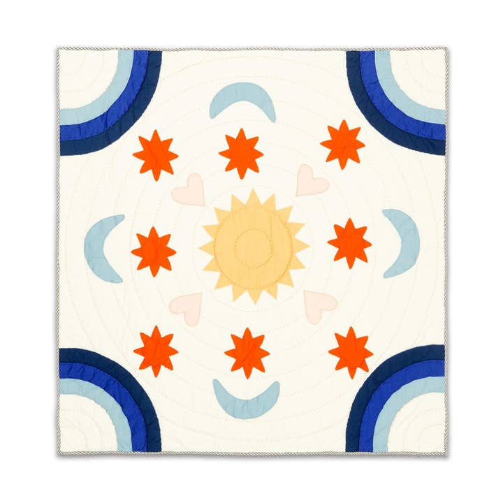 Mandala Baby Quilt for wholesale by Haptic Lab