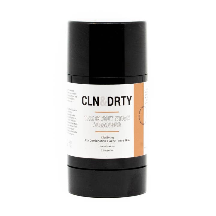 The Clout Stick - facial exfoliating cleanser for combination + acne prone skin (Travel Size) for wholesale by CLN&DRTY Natural Skincare