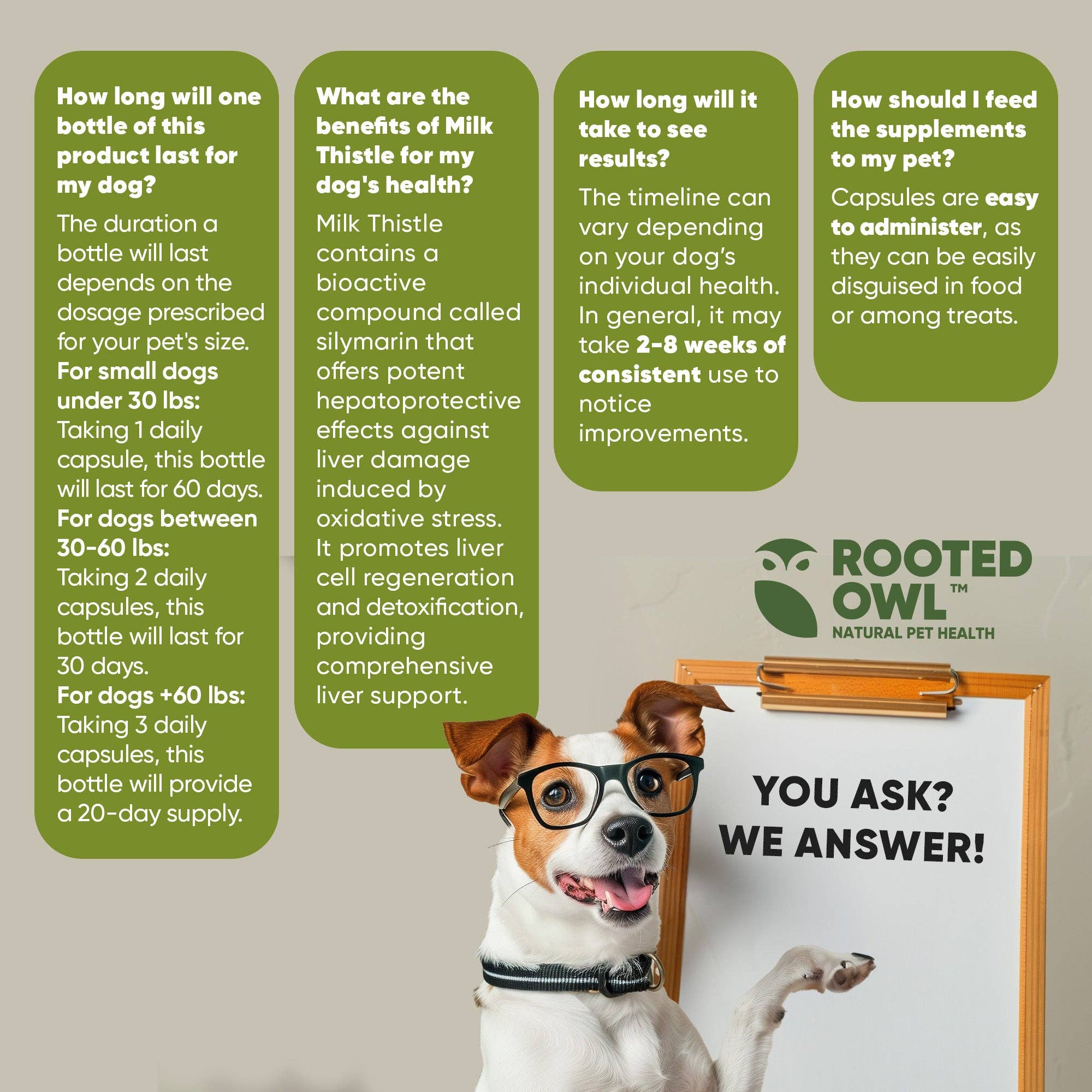 Rooted Owl® Natural Pet Health - Wholesale Pet Supplement - Dog - Liver Support8