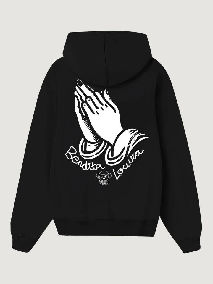 Zwart Bendita Locura II sweatshirt van Loco Monky voor groothandel op Faire1