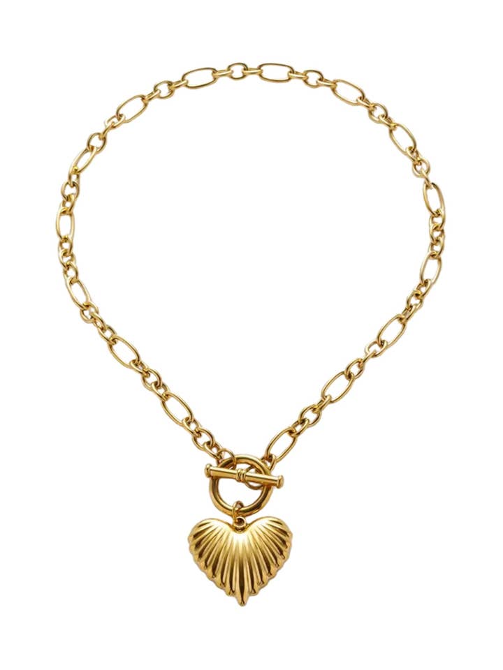 Julie Heart Necklace Hypoallaergenic Water Resistant for wholesale by Hjane Jewels