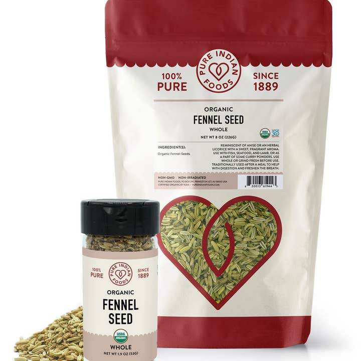 Pure Indian Foods - Wholesale Herbs - Fennel Seed, Certified Organic2