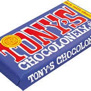Tonys Chocolonely 6.35 Oz Milk Chocolate Pretzel Toffee Bar for wholesale by Long Island Candy Factory