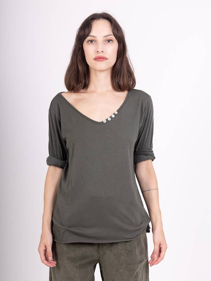 69461 BASIC COTTON TSHIRT for wholesale by LINEN & COTTON HOUSE