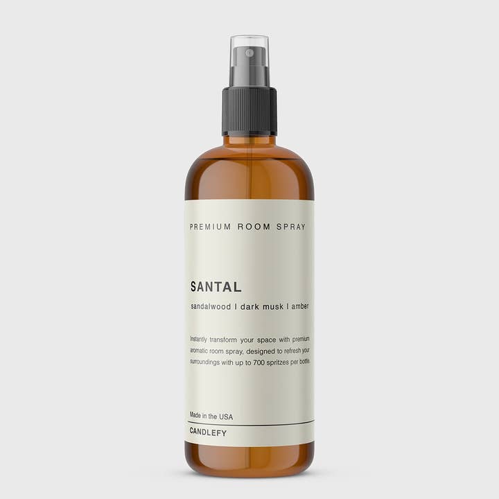Santal Premium Kamer Spray: Verfris je ruimte met 700 verstuivingen van aromatisch genot voor wholesale door Candlefy