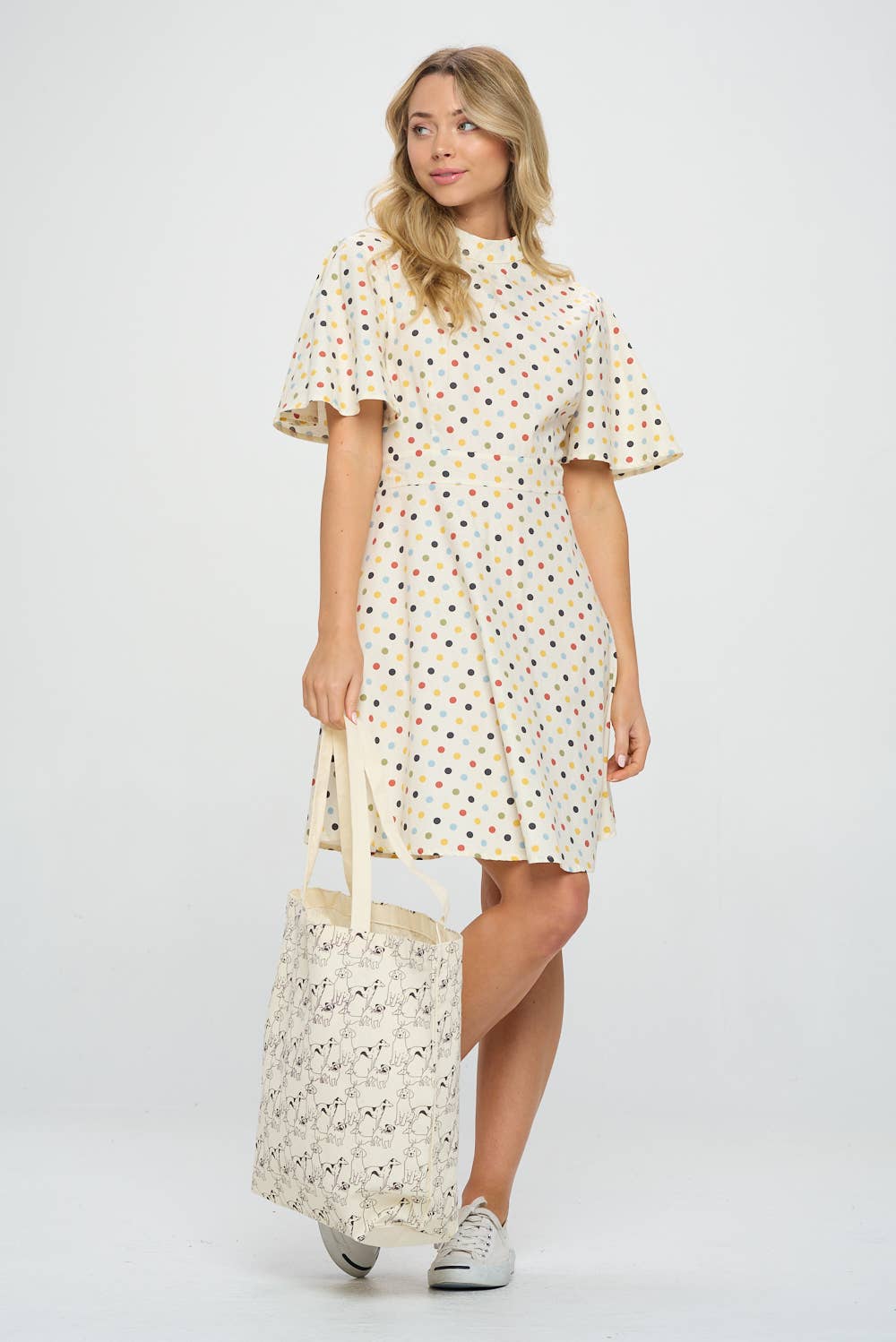 SM WARDROBE – Sacola - Mulher por atacado – CÃES IMPRIMEM TOTE BAGS5