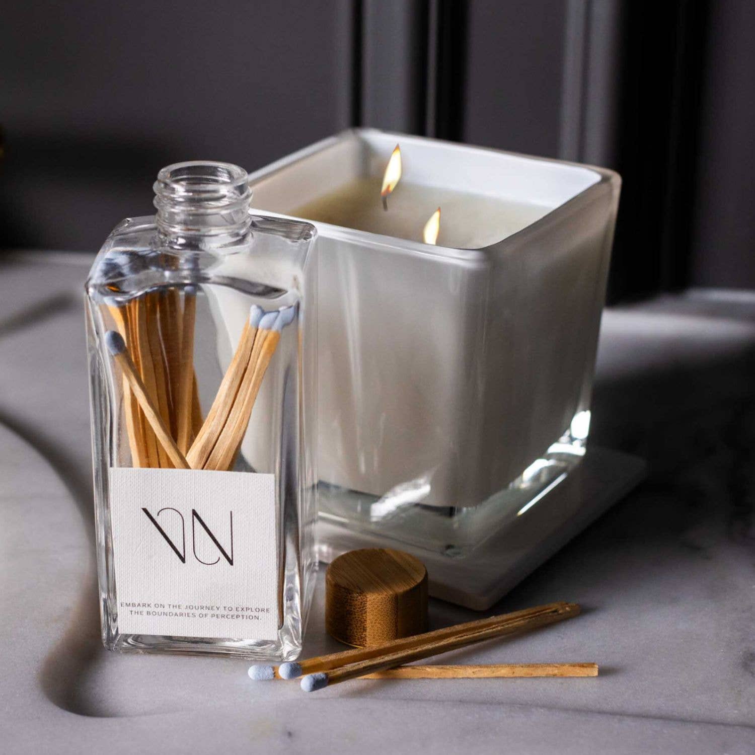 Veta Nell - Wholesale Jar/Filled Candle - BLANCO NO. 3 Candle | Lux Box | Coco Wax | Essential Oils