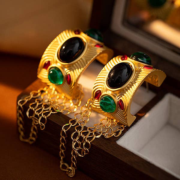 ORO Accesorios para pendientes en forma de gota con forma de cadena y borlas de venta al por mayor en Faire