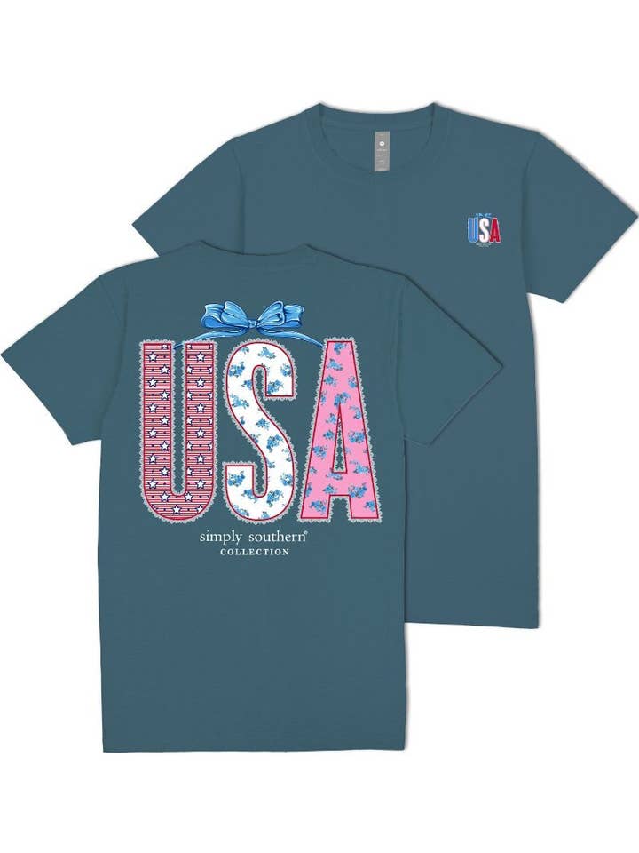simply southern - Wholesale Screen Printed T-Shirt - Women's - SS-LACEUSA-COMET