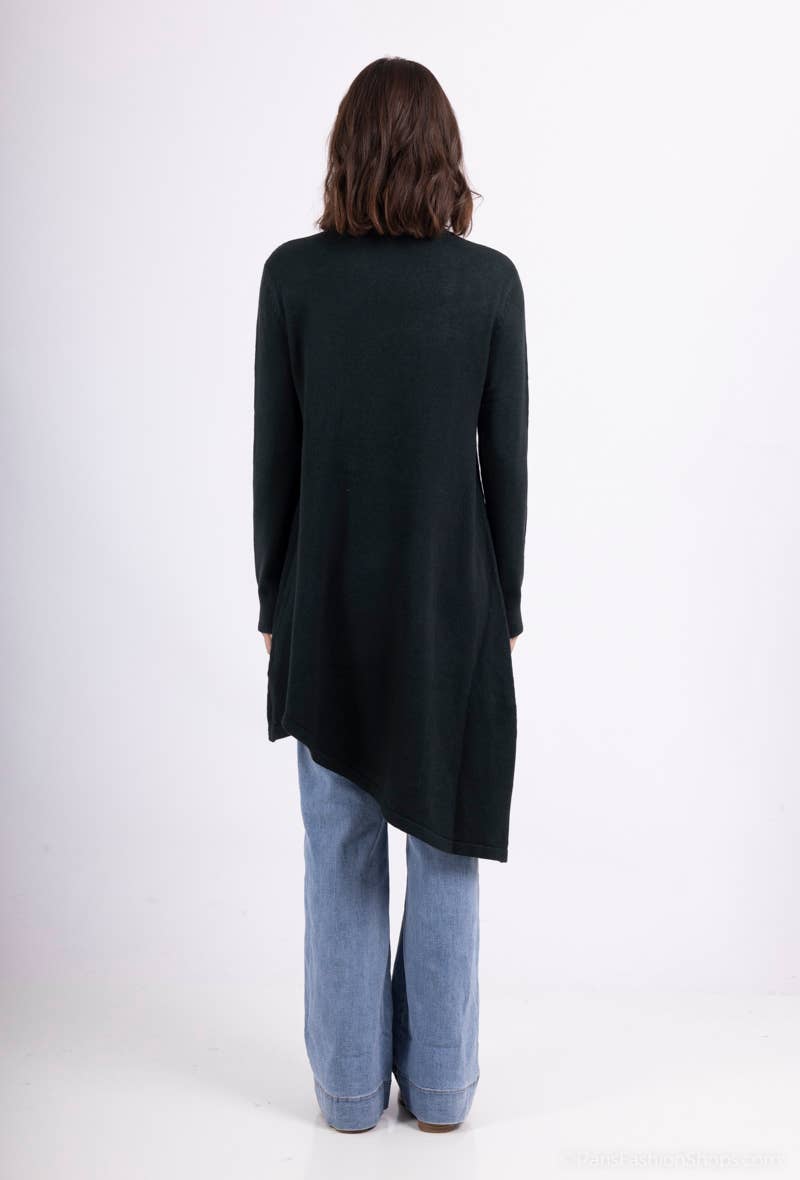 L'Emotion - Wholesale Tunic Sweater - Women's - Asymmetric Cut Turtleneck Tunic Sweater13