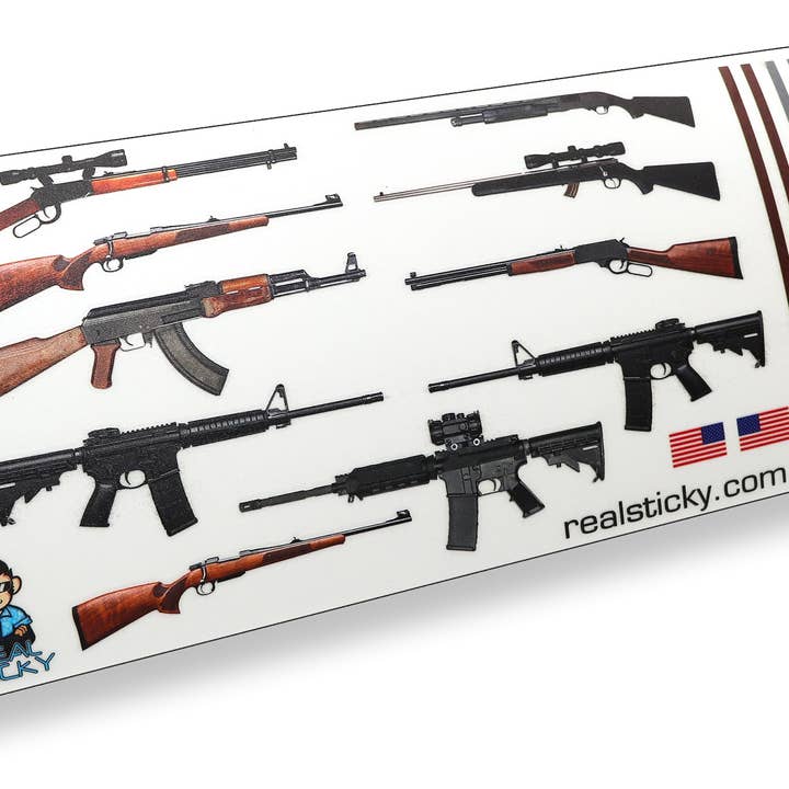 Scale Gun Aufkleberpaket für den Großhandel von Real Sticky