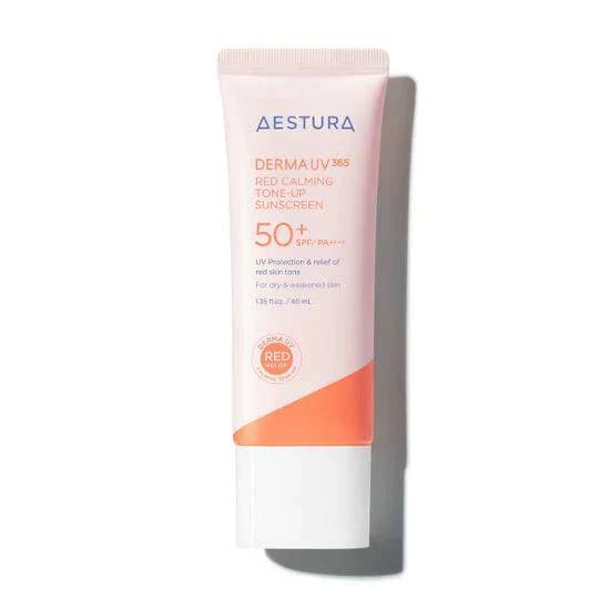 AESTURA Derma UV 365 Red Calming Tone-Up Sunscreen 40ml for wholesale by K Motives Beauty