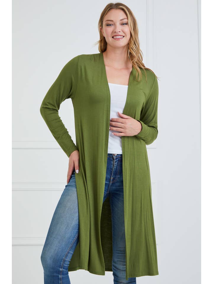 Chris & Carol Apparel - Wholesale Cardigan - Women's - KNIT LONG SLEEVE CARDIGAN