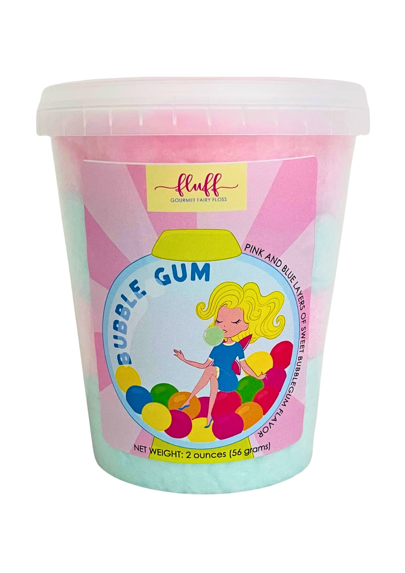 Fluff gourmet fairy floss - Vendita all'ingrosso Zucchero filato - Bubblegum Filato