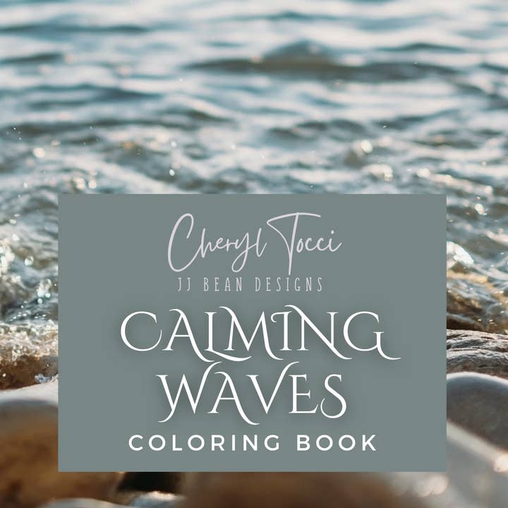 Calming Waves Coloring Book for wholesale by JJ Bean Designs