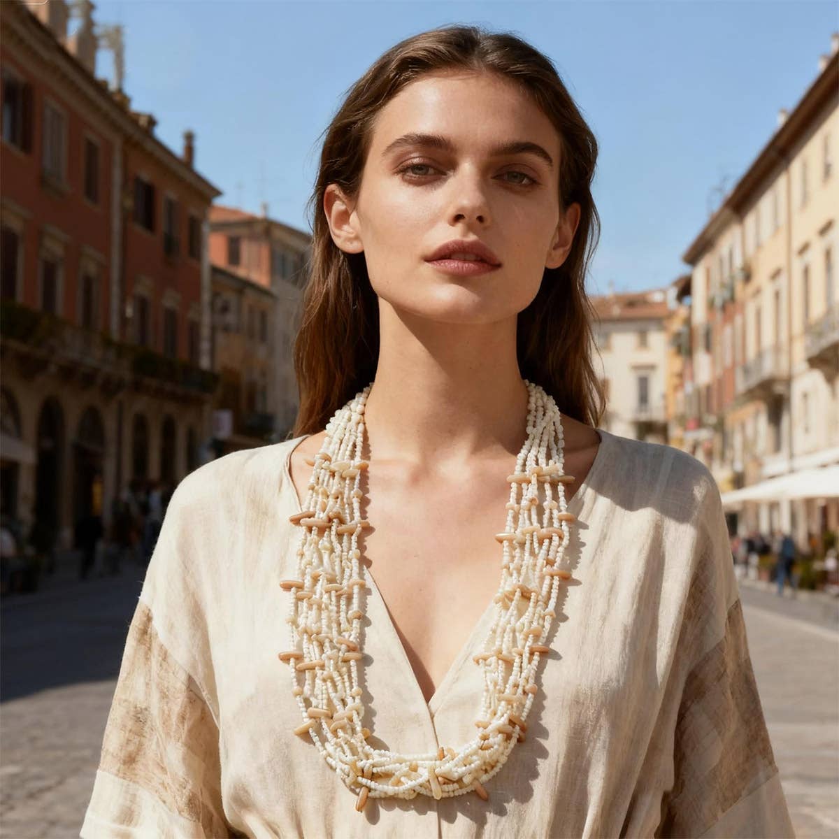 Domoflor s.l - Wholesale Choker/Collar - 🐚 Bohemian coral necklace 🌴✨3