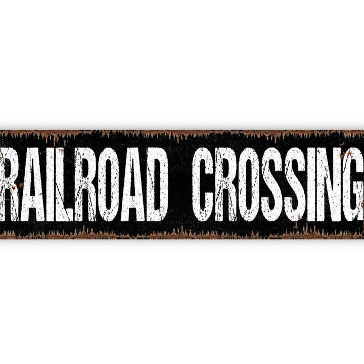 North Star Rustics Signs - Wholesale Sign - Railroad Crossing Locomotive Engineer Metal Sign1