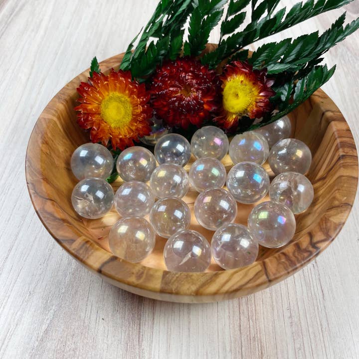 Ewelina Pas Jewelry - Wholesale Spiritual Stone/Crystal - Mini Aura Crystal Quartz Sphere Orb8