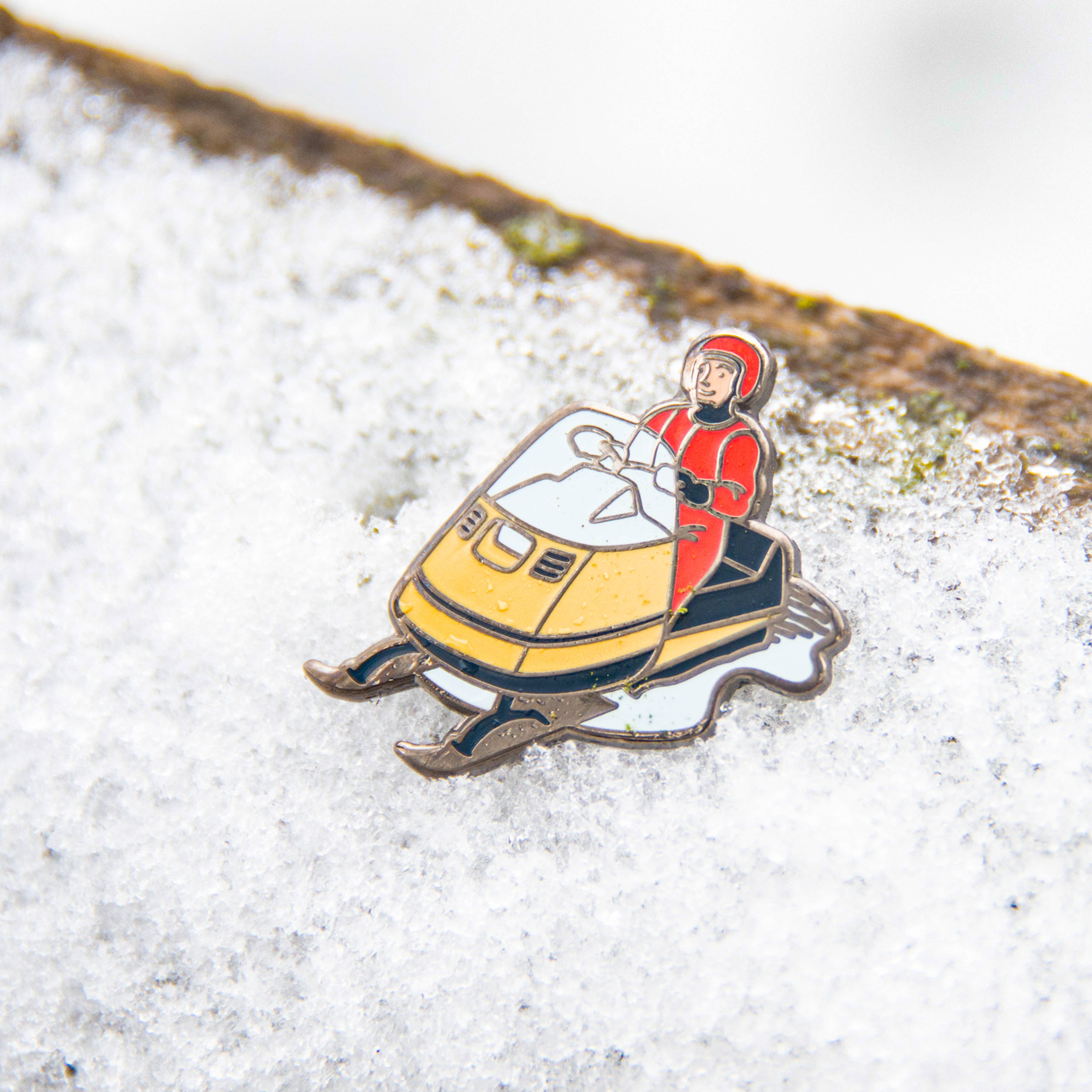 Peninsulas - Wholesale Lapel Pin/Button - Snowmobile Enamel Pin2