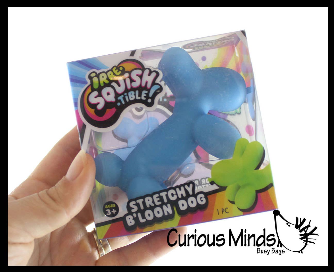 Curious Minds Toys - Wholesale Squishy toy – Kids & Baby - 1 Scented Balloon Dog Crunchy Sand Filled Stress Ball - Cute