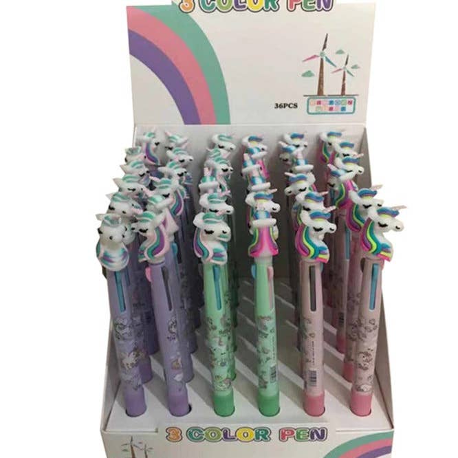 Atlas Fashion - Wholesale Pen - JP97 - Unicorn Multi-Color Pen