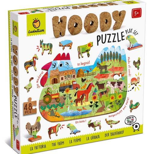 Ludattica - Woody Puzzle THE FARM for wholesale by DAM