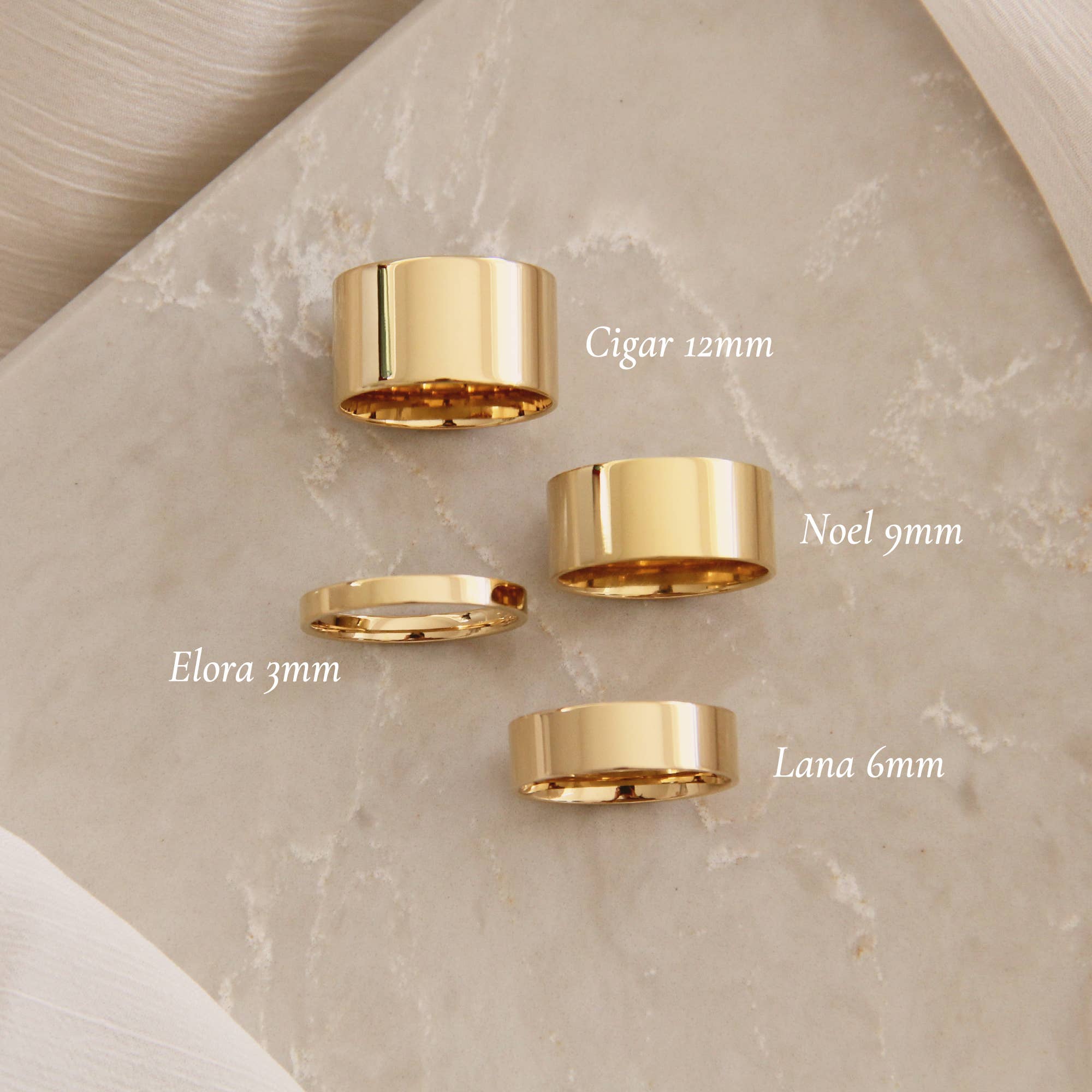 MAIVE - Vendita all'ingrosso Anello midi/a fascia - Anello largo a fascia classica