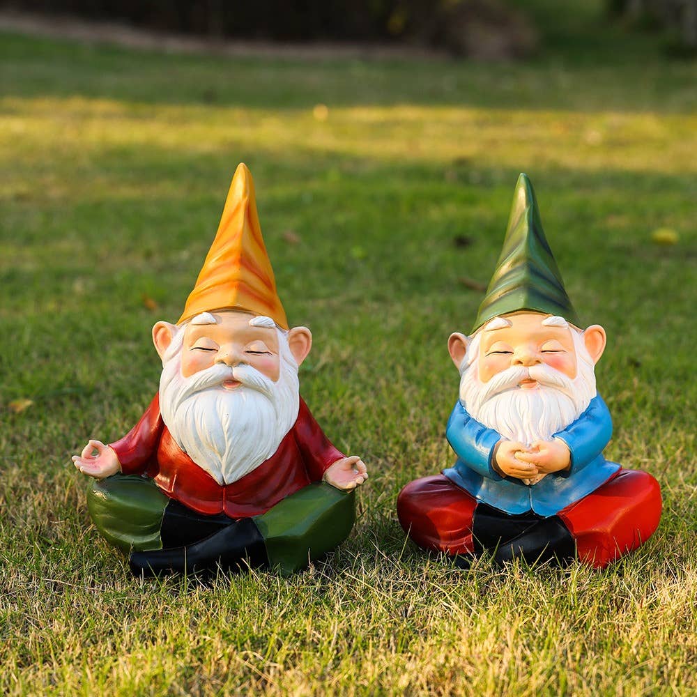 Liffy - Wholesale Tuinkabouter - Meditatie Tuinkabouter Hars Beeldje Buiten Tuindecoratie9